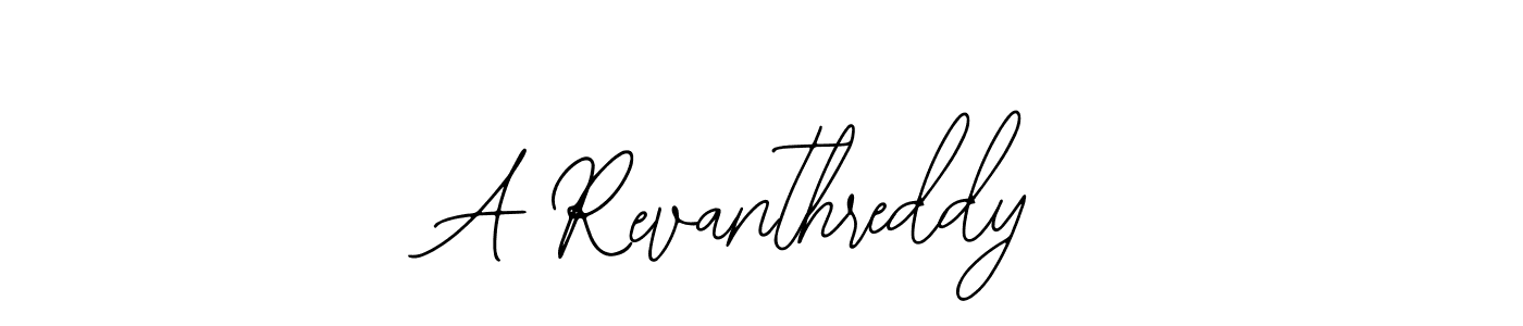 How to make A Revanthreddy name signature. Use Bearetta-2O07w style for creating short signs online. This is the latest handwritten sign. A Revanthreddy signature style 12 images and pictures png