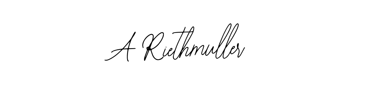 Make a beautiful signature design for name A Riethmuller. With this signature (Bearetta-2O07w) style, you can create a handwritten signature for free. A Riethmuller signature style 12 images and pictures png