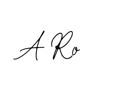 How to make A Ro name signature. Use Bearetta-2O07w style for creating short signs online. This is the latest handwritten sign. A Ro signature style 12 images and pictures png