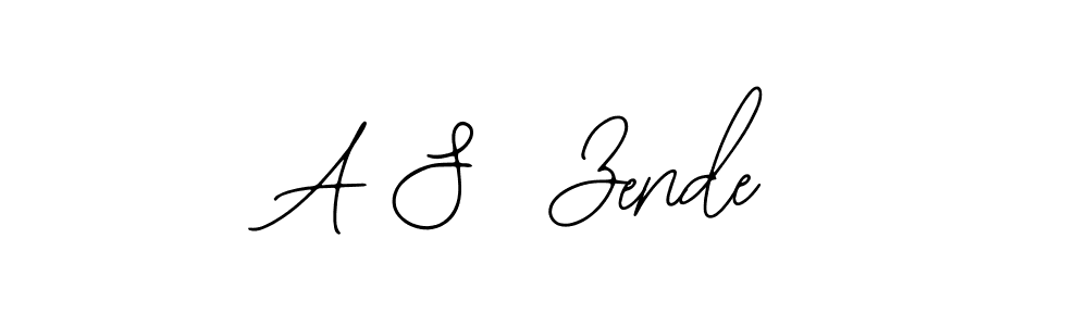 Also we have A S  Zende name is the best signature style. Create professional handwritten signature collection using Bearetta-2O07w autograph style. A S  Zende signature style 12 images and pictures png
