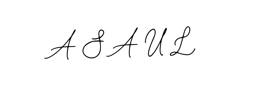 A S A U L stylish signature style. Best Handwritten Sign (Bearetta-2O07w) for my name. Handwritten Signature Collection Ideas for my name A S A U L. A S A U L signature style 12 images and pictures png