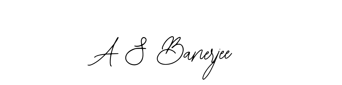 A S Banerjee stylish signature style. Best Handwritten Sign (Bearetta-2O07w) for my name. Handwritten Signature Collection Ideas for my name A S Banerjee. A S Banerjee signature style 12 images and pictures png