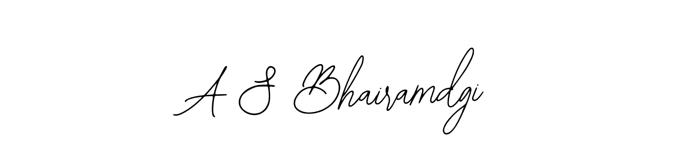 It looks lik you need a new signature style for name A S Bhairamdgi. Design unique handwritten (Bearetta-2O07w) signature with our free signature maker in just a few clicks. A S Bhairamdgi signature style 12 images and pictures png