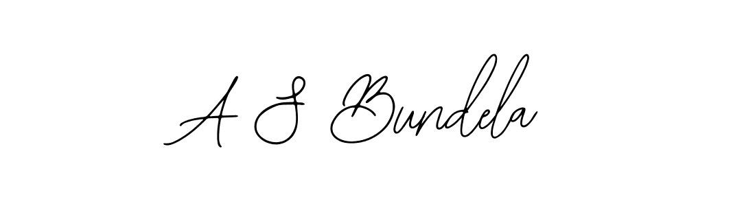 A S Bundela stylish signature style. Best Handwritten Sign (Bearetta-2O07w) for my name. Handwritten Signature Collection Ideas for my name A S Bundela. A S Bundela signature style 12 images and pictures png