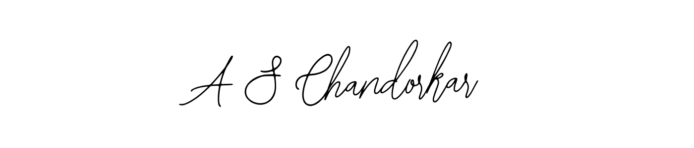 Design your own signature with our free online signature maker. With this signature software, you can create a handwritten (Bearetta-2O07w) signature for name A S Chandorkar. A S Chandorkar signature style 12 images and pictures png