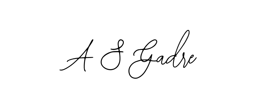 Design your own signature with our free online signature maker. With this signature software, you can create a handwritten (Bearetta-2O07w) signature for name A S Gadre. A S Gadre signature style 12 images and pictures png