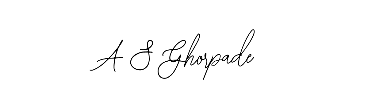 You should practise on your own different ways (Bearetta-2O07w) to write your name (A S Ghorpade) in signature. don't let someone else do it for you. A S Ghorpade signature style 12 images and pictures png