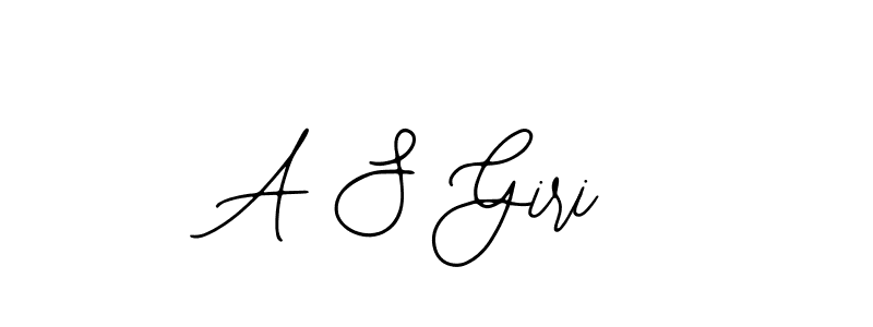 How to make A S Giri name signature. Use Bearetta-2O07w style for creating short signs online. This is the latest handwritten sign. A S Giri signature style 12 images and pictures png