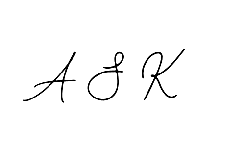 You should practise on your own different ways (Bearetta-2O07w) to write your name (A S K) in signature. don't let someone else do it for you. A S K signature style 12 images and pictures png