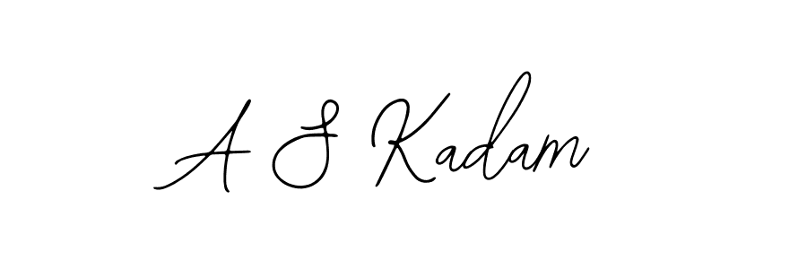 Design your own signature with our free online signature maker. With this signature software, you can create a handwritten (Bearetta-2O07w) signature for name A S Kadam. A S Kadam signature style 12 images and pictures png