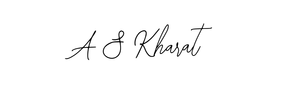 Make a beautiful signature design for name A S Kharat. With this signature (Bearetta-2O07w) style, you can create a handwritten signature for free. A S Kharat signature style 12 images and pictures png