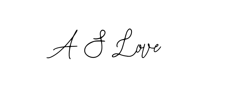 Make a beautiful signature design for name A S Love. With this signature (Bearetta-2O07w) style, you can create a handwritten signature for free. A S Love signature style 12 images and pictures png