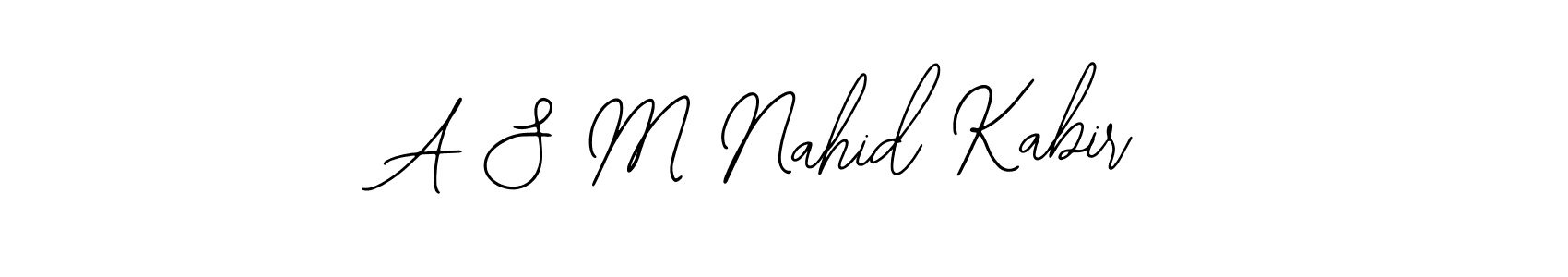 How to Draw A S M Nahid Kabir signature style? Bearetta-2O07w is a latest design signature styles for name A S M Nahid Kabir. A S M Nahid Kabir signature style 12 images and pictures png