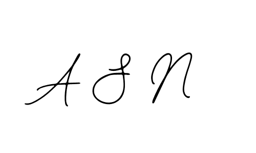 Similarly Bearetta-2O07w is the best handwritten signature design. Signature creator online .You can use it as an online autograph creator for name A S N. A S N signature style 12 images and pictures png