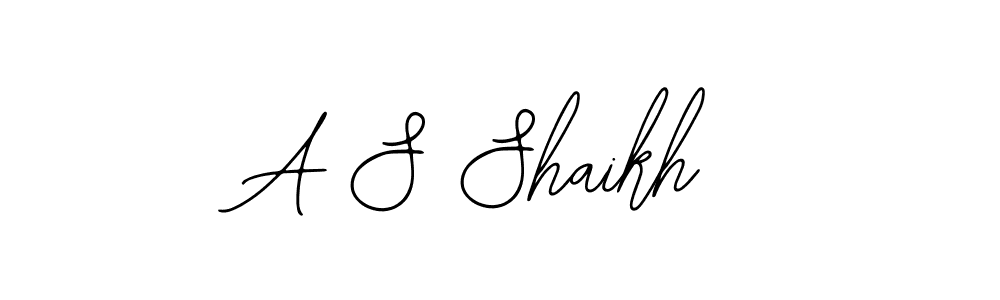 Make a beautiful signature design for name A S Shaikh. With this signature (Bearetta-2O07w) style, you can create a handwritten signature for free. A S Shaikh signature style 12 images and pictures png
