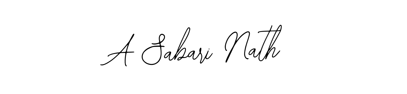 The best way (Bearetta-2O07w) to make a short signature is to pick only two or three words in your name. The name A Sabari Nath include a total of six letters. For converting this name. A Sabari Nath signature style 12 images and pictures png