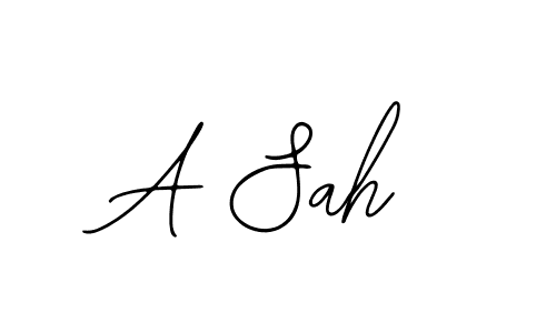 Also You can easily find your signature by using the search form. We will create A Sah name handwritten signature images for you free of cost using Bearetta-2O07w sign style. A Sah signature style 12 images and pictures png