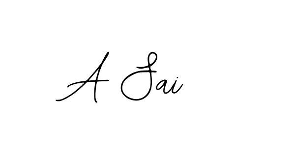 This is the best signature style for the A Sai  name. Also you like these signature font (Bearetta-2O07w). Mix name signature. A Sai  signature style 12 images and pictures png