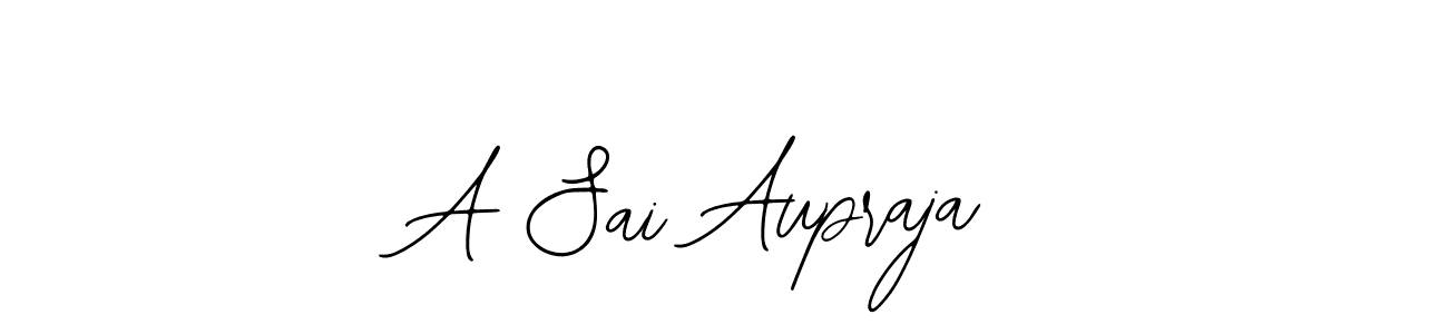 The best way (Bearetta-2O07w) to make a short signature is to pick only two or three words in your name. The name A Sai Aupraja include a total of six letters. For converting this name. A Sai Aupraja signature style 12 images and pictures png