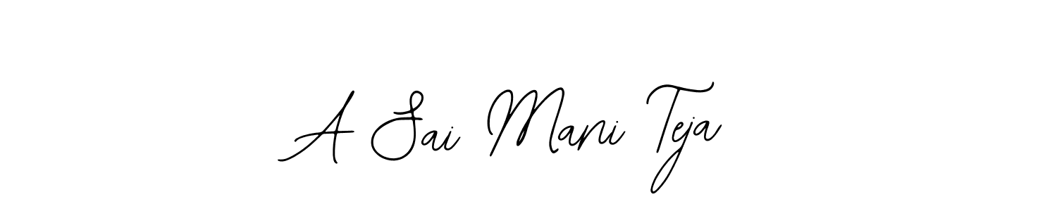 Also You can easily find your signature by using the search form. We will create A Sai Mani Teja name handwritten signature images for you free of cost using Bearetta-2O07w sign style. A Sai Mani Teja signature style 12 images and pictures png