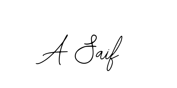 A Saif stylish signature style. Best Handwritten Sign (Bearetta-2O07w) for my name. Handwritten Signature Collection Ideas for my name A Saif. A Saif signature style 12 images and pictures png
