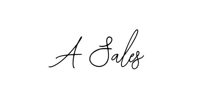 Use a signature maker to create a handwritten signature online. With this signature software, you can design (Bearetta-2O07w) your own signature for name A Sales. A Sales signature style 12 images and pictures png