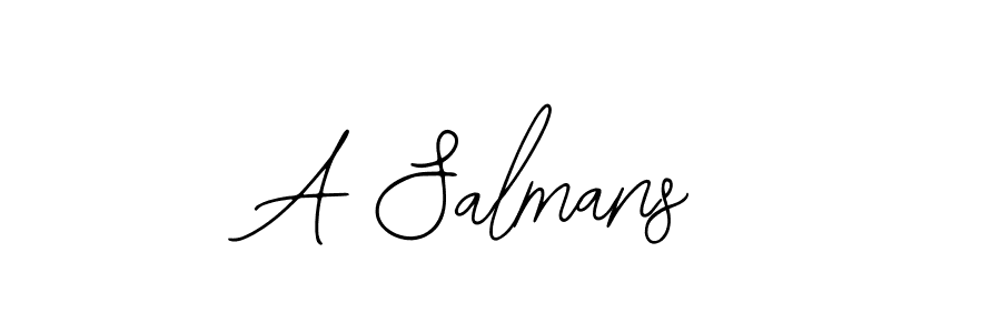 Create a beautiful signature design for name A Salmans. With this signature (Bearetta-2O07w) fonts, you can make a handwritten signature for free. A Salmans signature style 12 images and pictures png