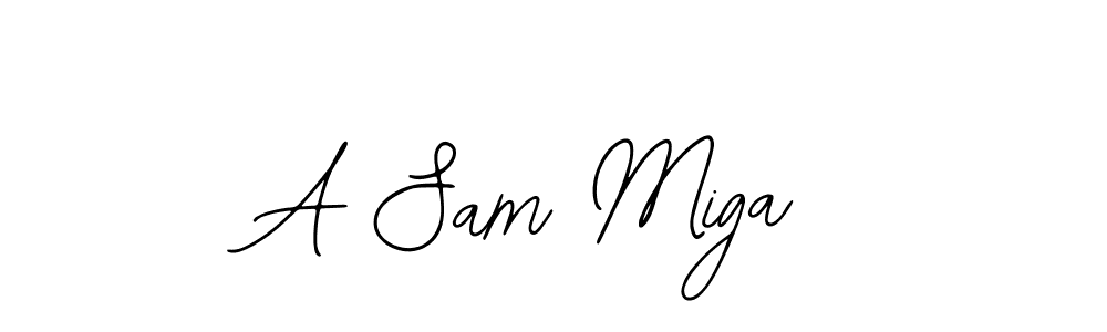 Once you've used our free online signature maker to create your best signature Bearetta-2O07w style, it's time to enjoy all of the benefits that A Sam Miga name signing documents. A Sam Miga signature style 12 images and pictures png