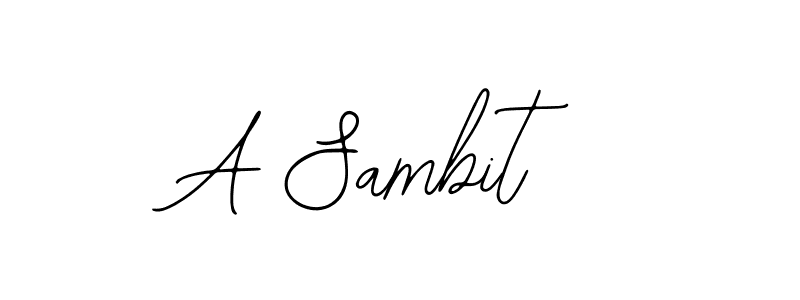 Create a beautiful signature design for name A Sambit. With this signature (Bearetta-2O07w) fonts, you can make a handwritten signature for free. A Sambit signature style 12 images and pictures png