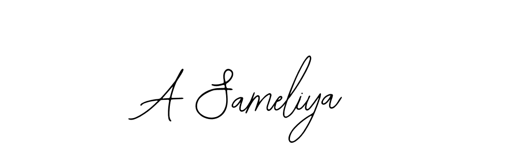 Bearetta-2O07w is a professional signature style that is perfect for those who want to add a touch of class to their signature. It is also a great choice for those who want to make their signature more unique. Get A Sameliya name to fancy signature for free. A Sameliya signature style 12 images and pictures png