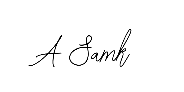 Create a beautiful signature design for name A Samk. With this signature (Bearetta-2O07w) fonts, you can make a handwritten signature for free. A Samk signature style 12 images and pictures png