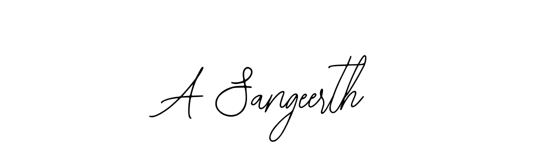 Create a beautiful signature design for name A Sangeerth. With this signature (Bearetta-2O07w) fonts, you can make a handwritten signature for free. A Sangeerth signature style 12 images and pictures png