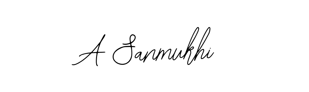 A Sanmukhi stylish signature style. Best Handwritten Sign (Bearetta-2O07w) for my name. Handwritten Signature Collection Ideas for my name A Sanmukhi. A Sanmukhi signature style 12 images and pictures png