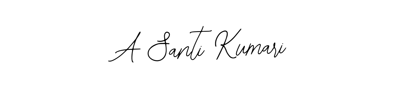 if you are searching for the best signature style for your name A Santi Kumari. so please give up your signature search. here we have designed multiple signature styles  using Bearetta-2O07w. A Santi Kumari signature style 12 images and pictures png