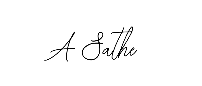 How to make A Sathe signature? Bearetta-2O07w is a professional autograph style. Create handwritten signature for A Sathe name. A Sathe signature style 12 images and pictures png