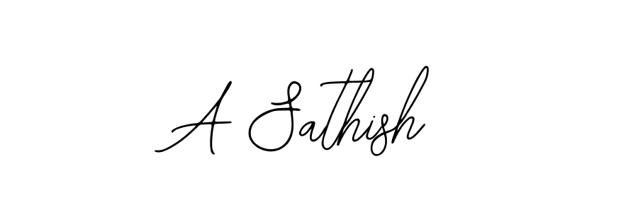 You should practise on your own different ways (Bearetta-2O07w) to write your name (A Sathish) in signature. don't let someone else do it for you. A Sathish signature style 12 images and pictures png