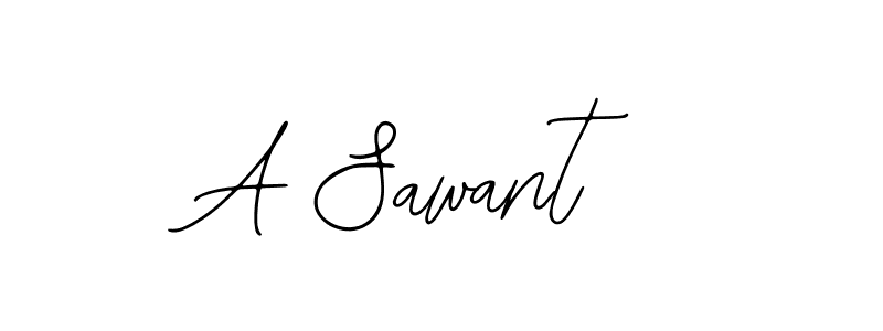 Design your own signature with our free online signature maker. With this signature software, you can create a handwritten (Bearetta-2O07w) signature for name A Sawant. A Sawant signature style 12 images and pictures png