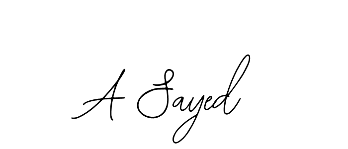 Bearetta-2O07w is a professional signature style that is perfect for those who want to add a touch of class to their signature. It is also a great choice for those who want to make their signature more unique. Get A Sayed name to fancy signature for free. A Sayed signature style 12 images and pictures png