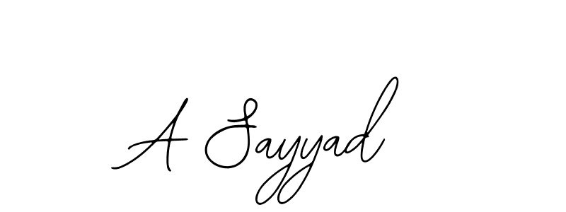 Make a beautiful signature design for name A Sayyad. Use this online signature maker to create a handwritten signature for free. A Sayyad signature style 12 images and pictures png