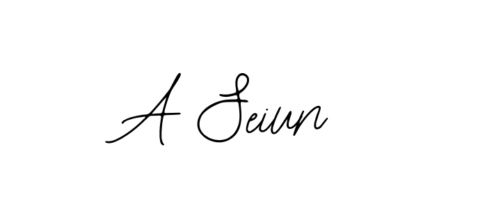 Make a beautiful signature design for name A Seiun. With this signature (Bearetta-2O07w) style, you can create a handwritten signature for free. A Seiun signature style 12 images and pictures png