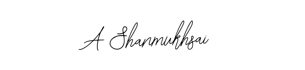 Also we have A Shanmukhsai name is the best signature style. Create professional handwritten signature collection using Bearetta-2O07w autograph style. A Shanmukhsai signature style 12 images and pictures png