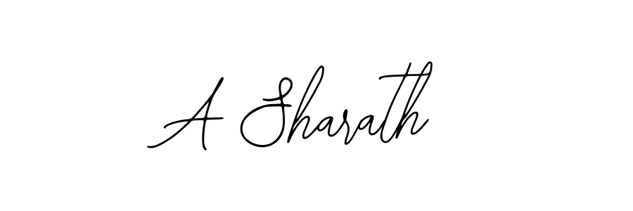 A Sharath stylish signature style. Best Handwritten Sign (Bearetta-2O07w) for my name. Handwritten Signature Collection Ideas for my name A Sharath. A Sharath signature style 12 images and pictures png