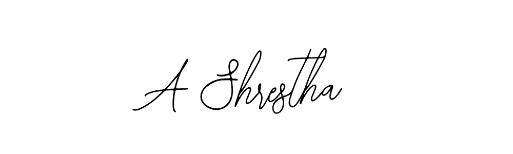 How to make A Shrestha signature? Bearetta-2O07w is a professional autograph style. Create handwritten signature for A Shrestha name. A Shrestha signature style 12 images and pictures png