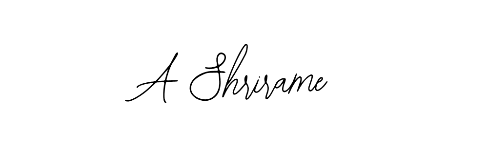 A Shrirame stylish signature style. Best Handwritten Sign (Bearetta-2O07w) for my name. Handwritten Signature Collection Ideas for my name A Shrirame. A Shrirame signature style 12 images and pictures png