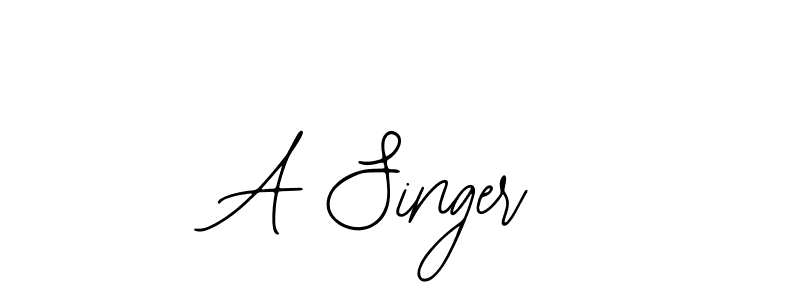 Use a signature maker to create a handwritten signature online. With this signature software, you can design (Bearetta-2O07w) your own signature for name A Singer. A Singer signature style 12 images and pictures png