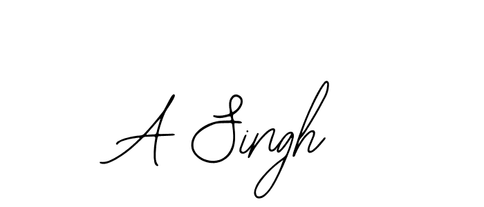 Also You can easily find your signature by using the search form. We will create A Singh name handwritten signature images for you free of cost using Bearetta-2O07w sign style. A Singh signature style 12 images and pictures png