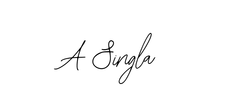 Also You can easily find your signature by using the search form. We will create A Singla name handwritten signature images for you free of cost using Bearetta-2O07w sign style. A Singla signature style 12 images and pictures png