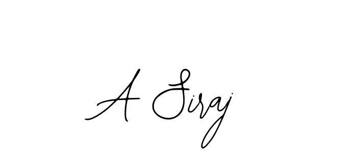 Use a signature maker to create a handwritten signature online. With this signature software, you can design (Bearetta-2O07w) your own signature for name A Siraj. A Siraj signature style 12 images and pictures png