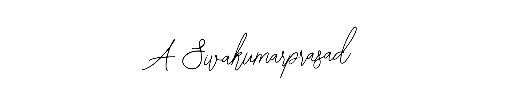 Design your own signature with our free online signature maker. With this signature software, you can create a handwritten (Bearetta-2O07w) signature for name A Sivakumarprasad. A Sivakumarprasad signature style 12 images and pictures png