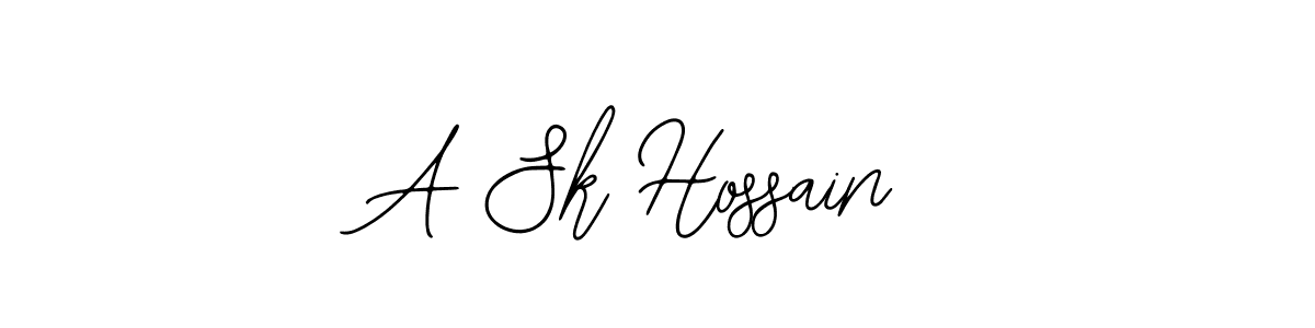 It looks lik you need a new signature style for name A Sk Hossain. Design unique handwritten (Bearetta-2O07w) signature with our free signature maker in just a few clicks. A Sk Hossain signature style 12 images and pictures png